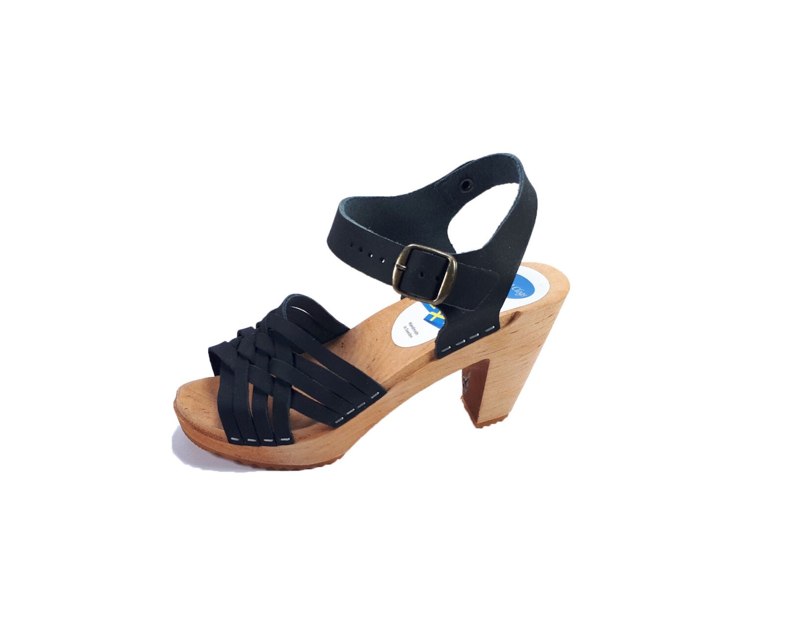 סנדלי עץ צבע שחור