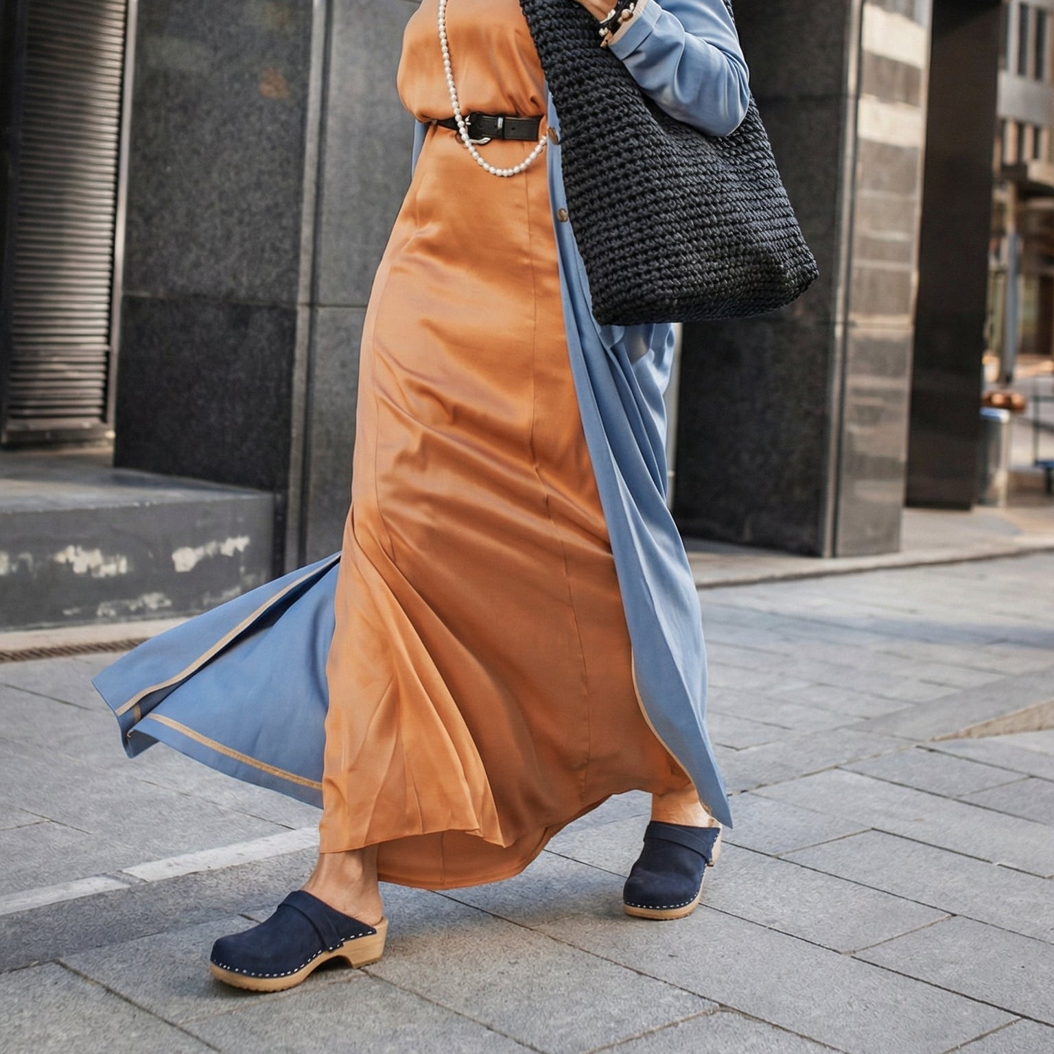 קבקבי עץ כחול נובוק עקב בינוני