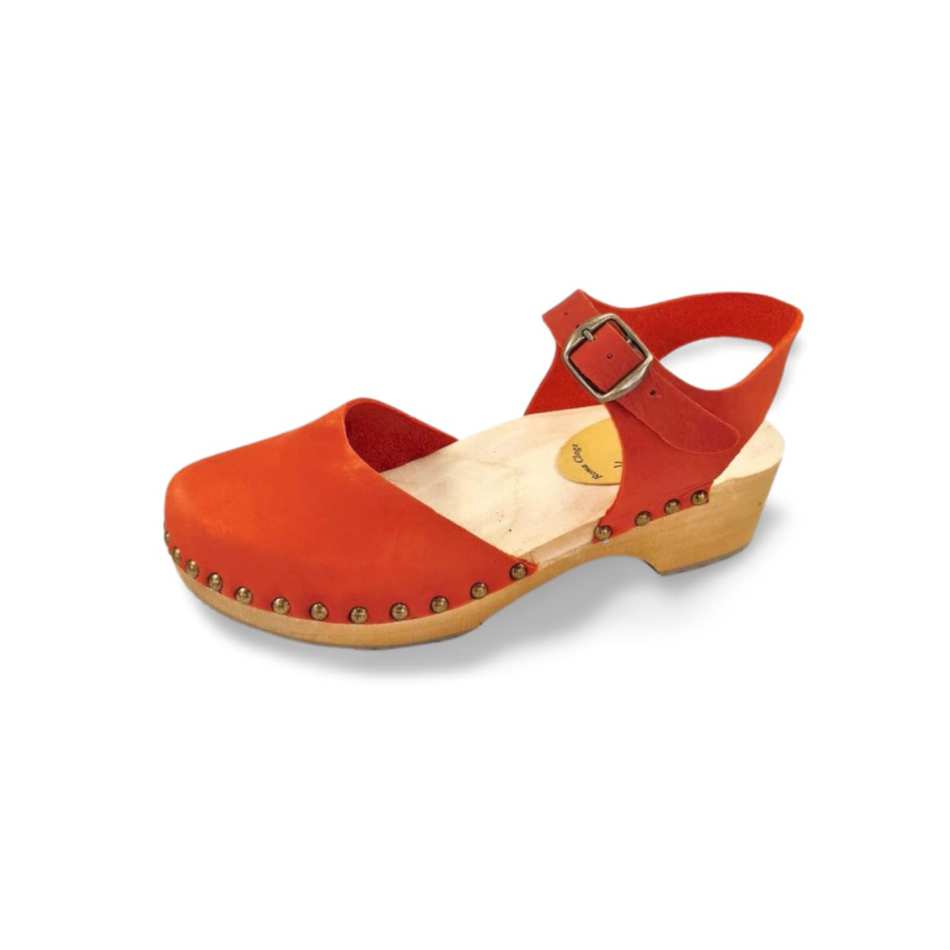 כפכפי עץ רונה בובה אדום