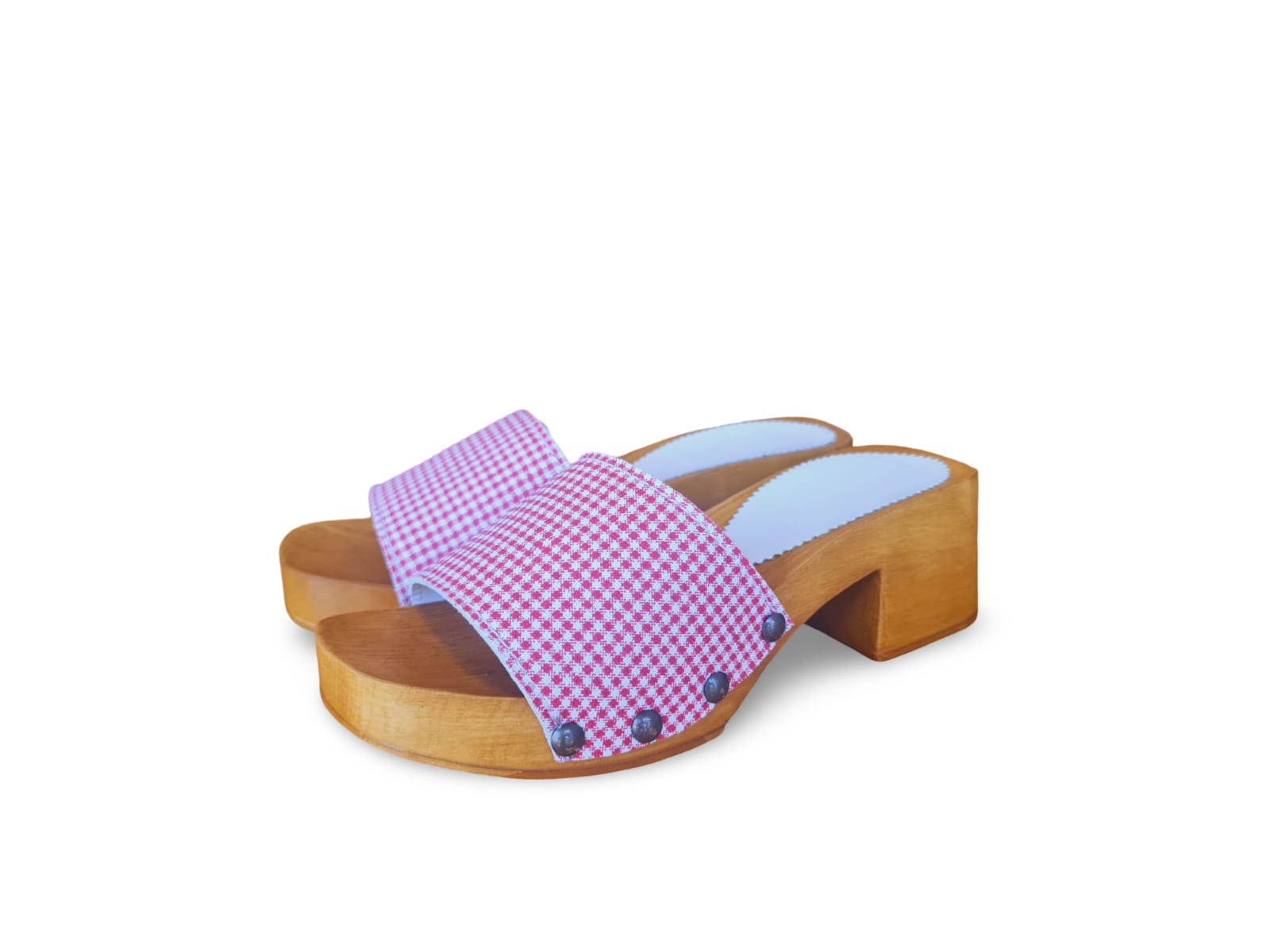 כפכף ביאנקה פיקניק משובץ אדום לבן