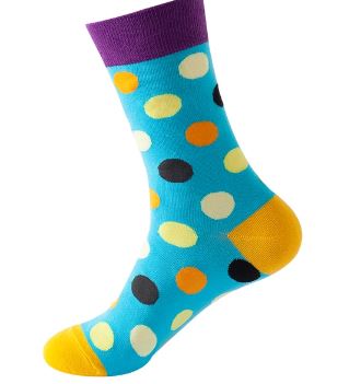 גרביים נקודות רקע תכלת