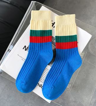 גרביים שילוב כחול וירוק