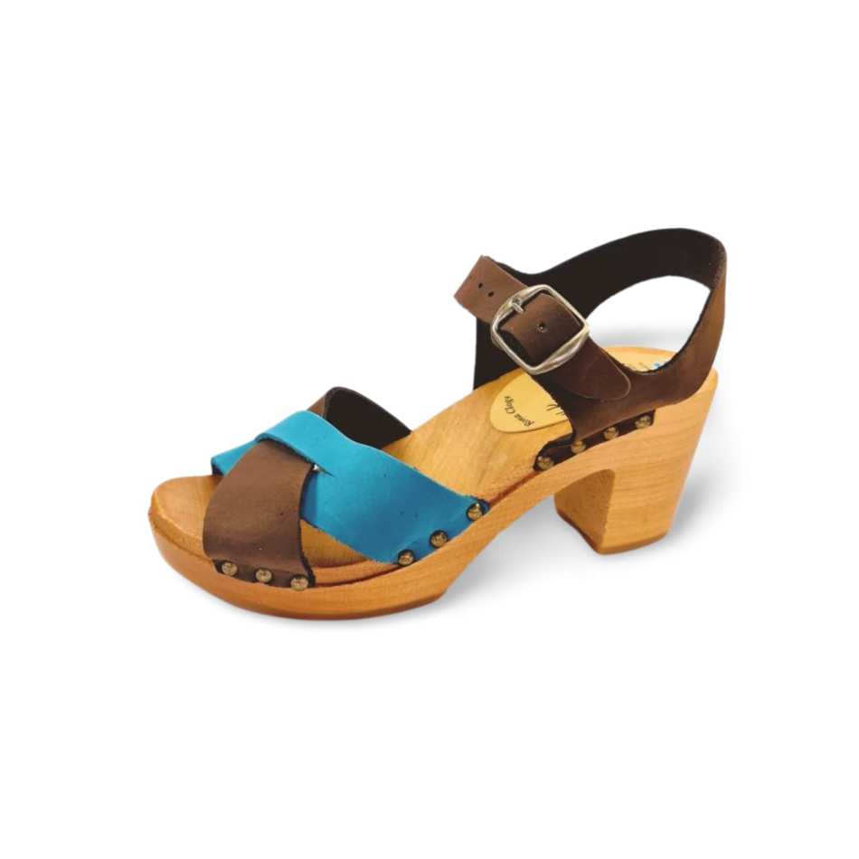 סנדל חום טורקיז רונה כפכפים
