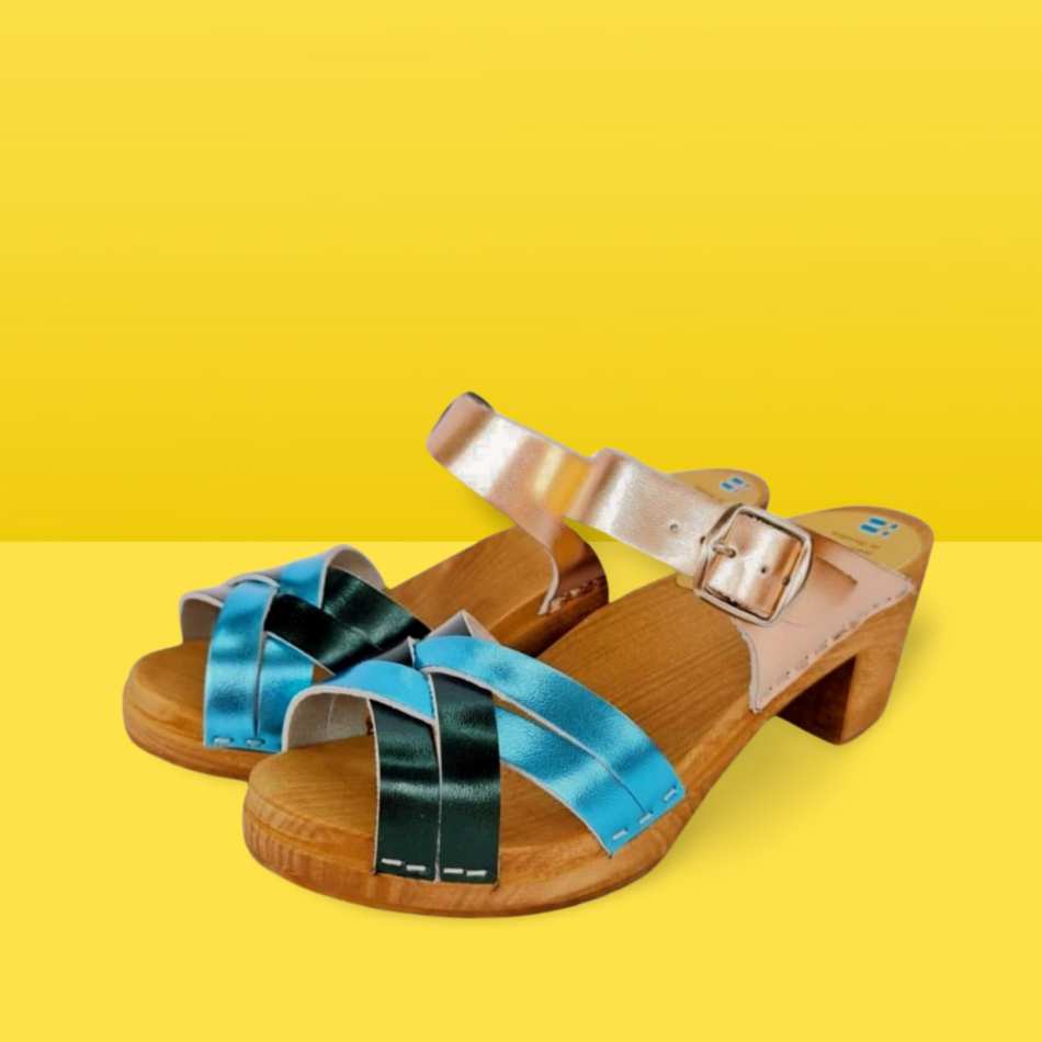 סנדל מיקס מטאלי רונה קלוגס