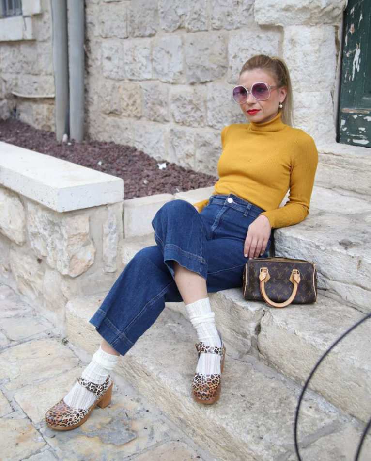 כפכפי עץ בובה נמר