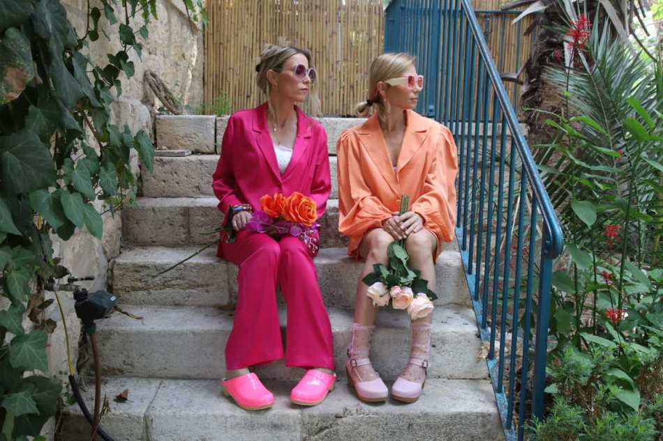 קבקבי עץ רונה ורוד ניאון