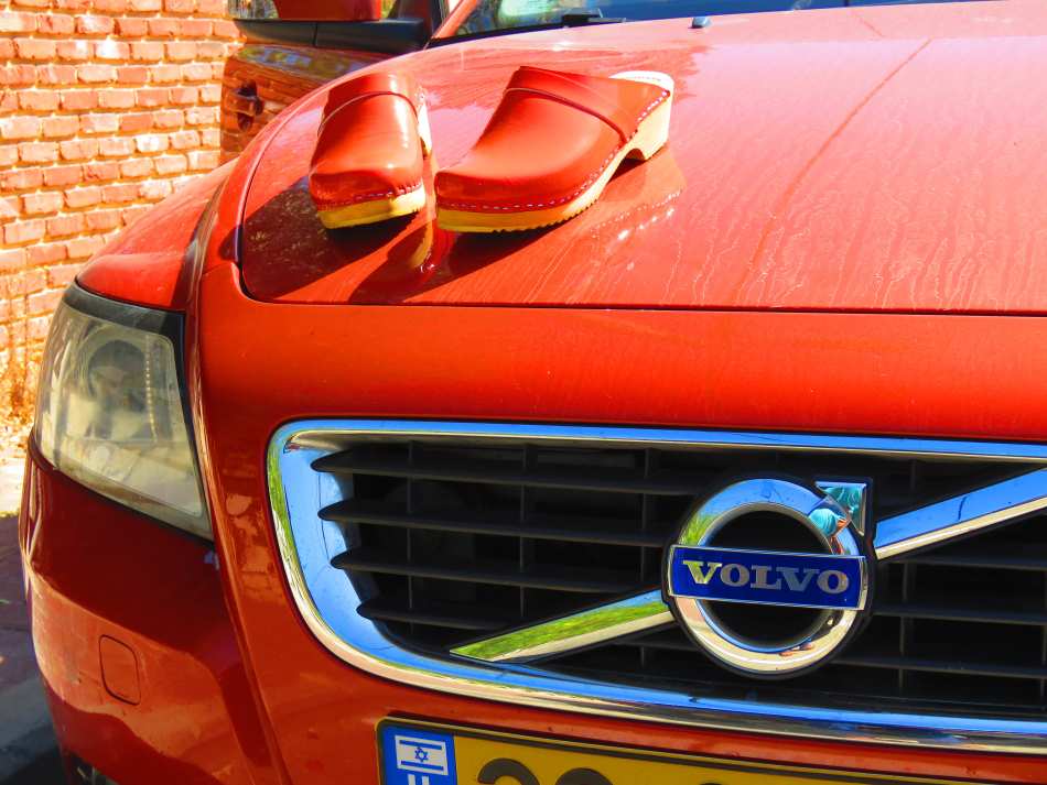 קבקבי עץ כתום לק