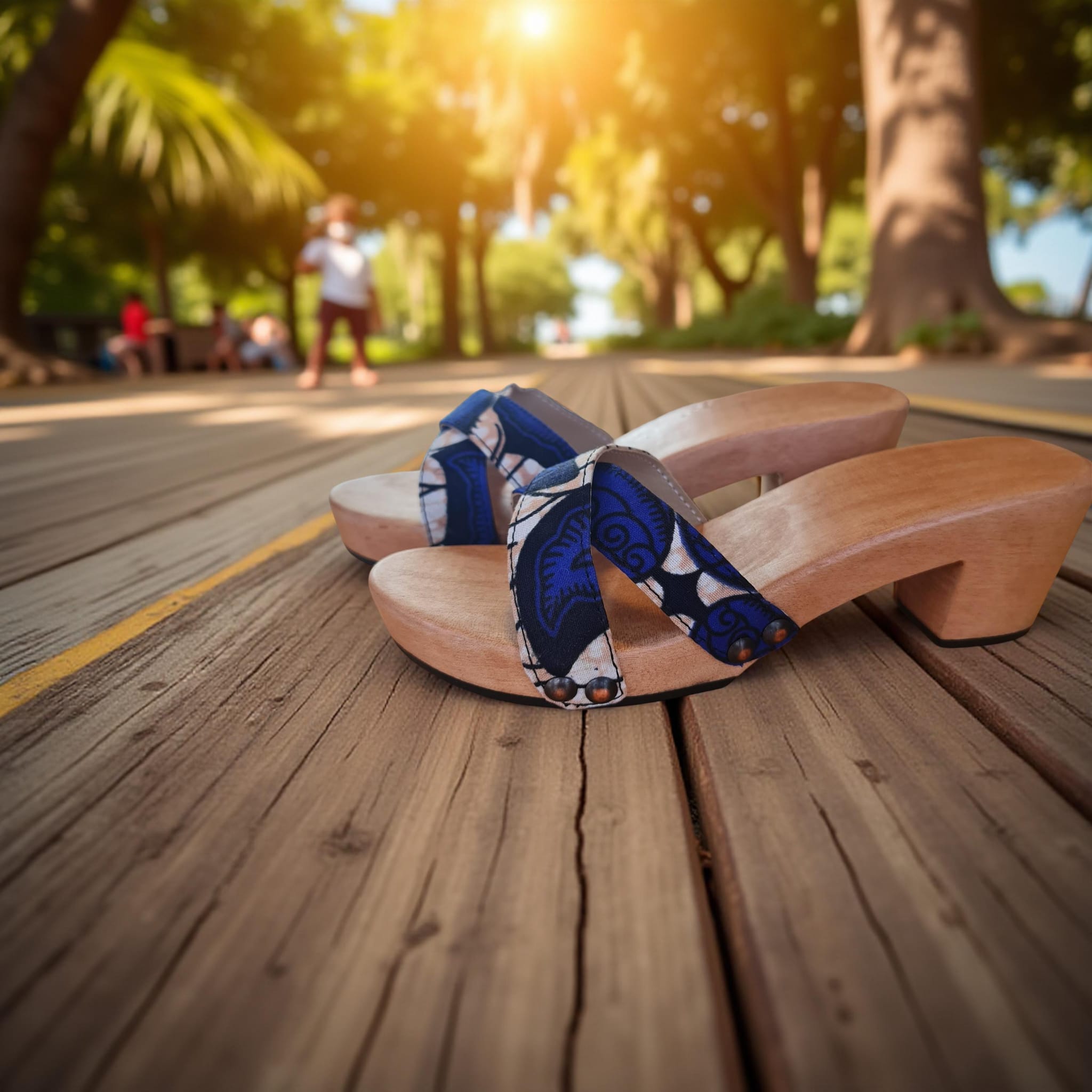 קבקבי עץ סלינה כחול