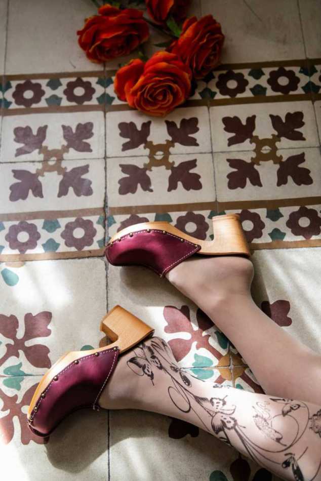 קבקבי עץ דגם אסטלה בורדו