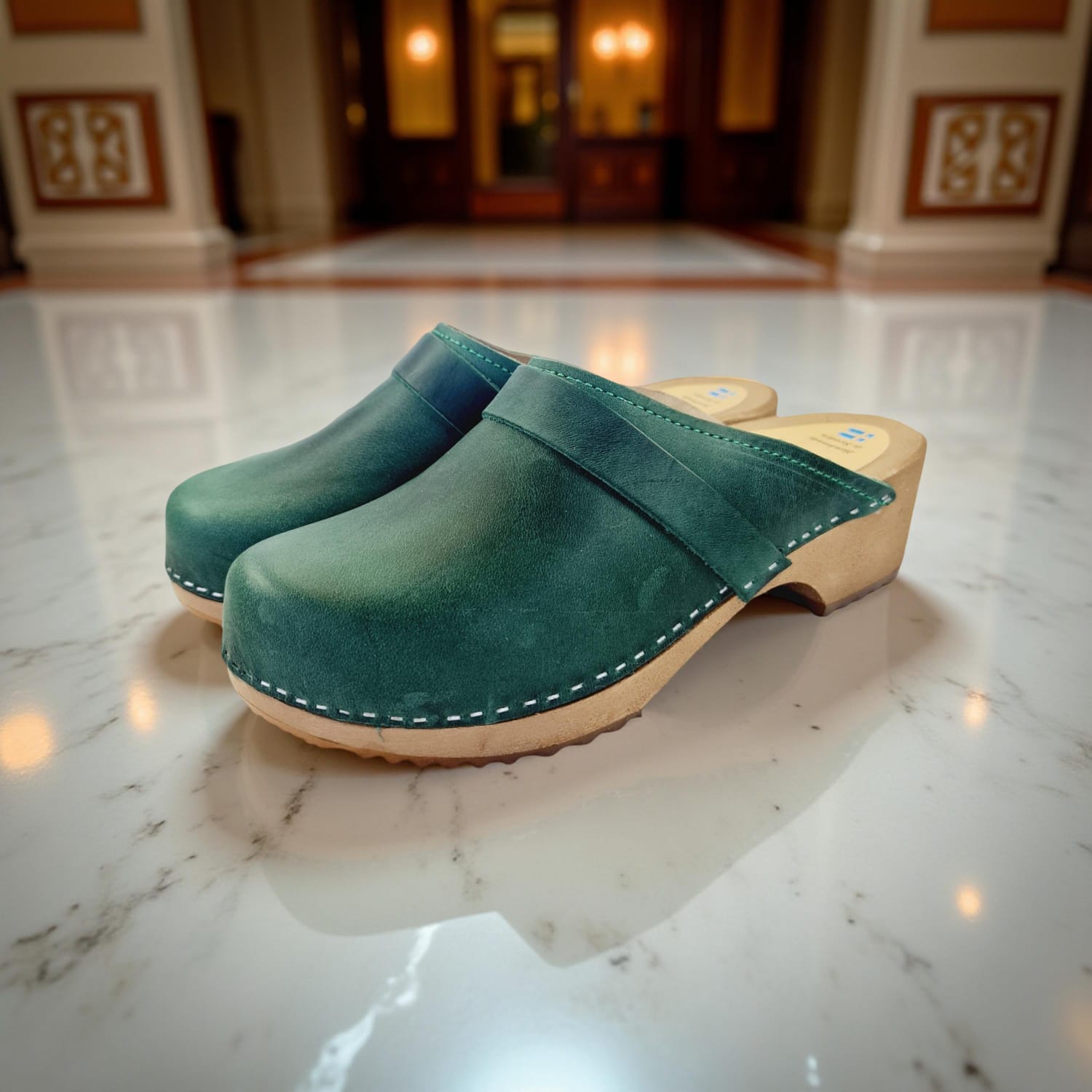 קבקבי עץ ירוק וינטג