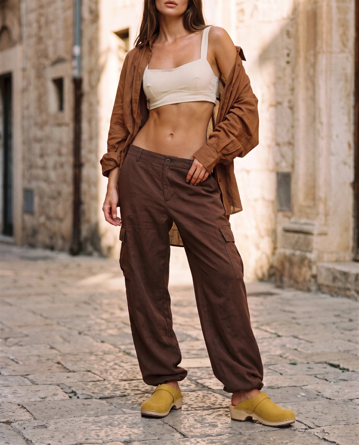 קבקבי עץ חרדל נובוק עקב 5 ס"מ – קבקבי העץ של רונה