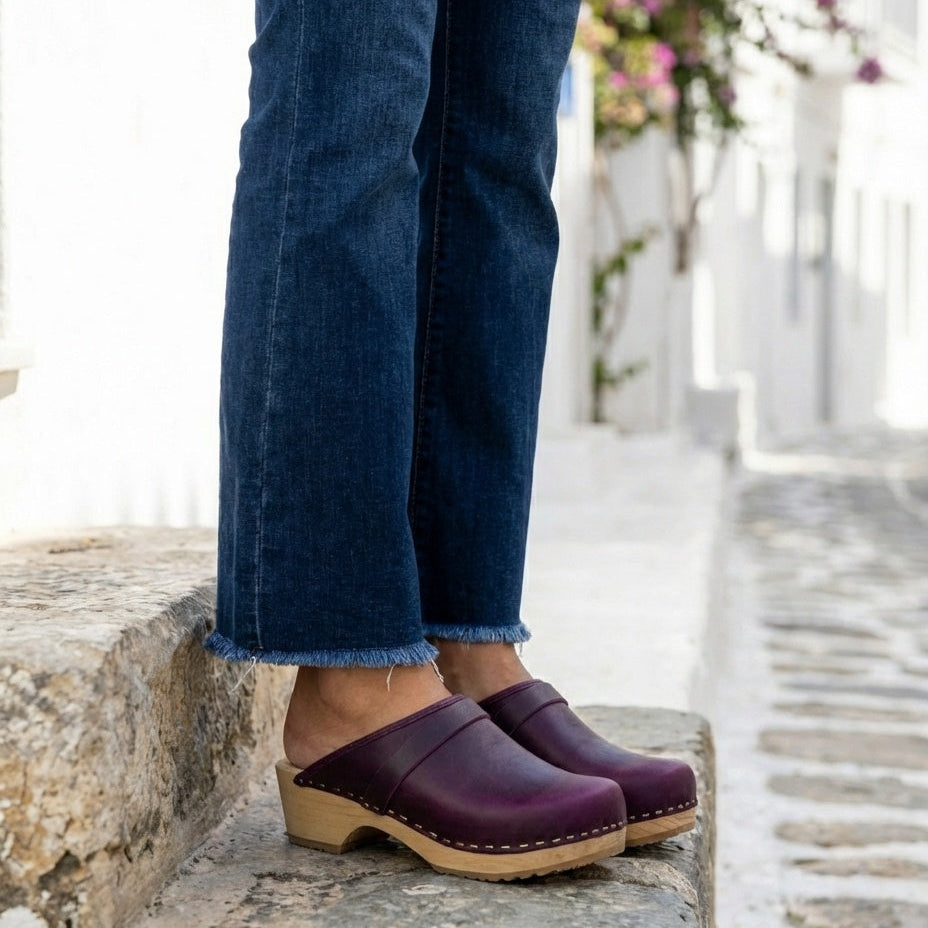 קבקבי עץ סגול נובוק עקב בינוני