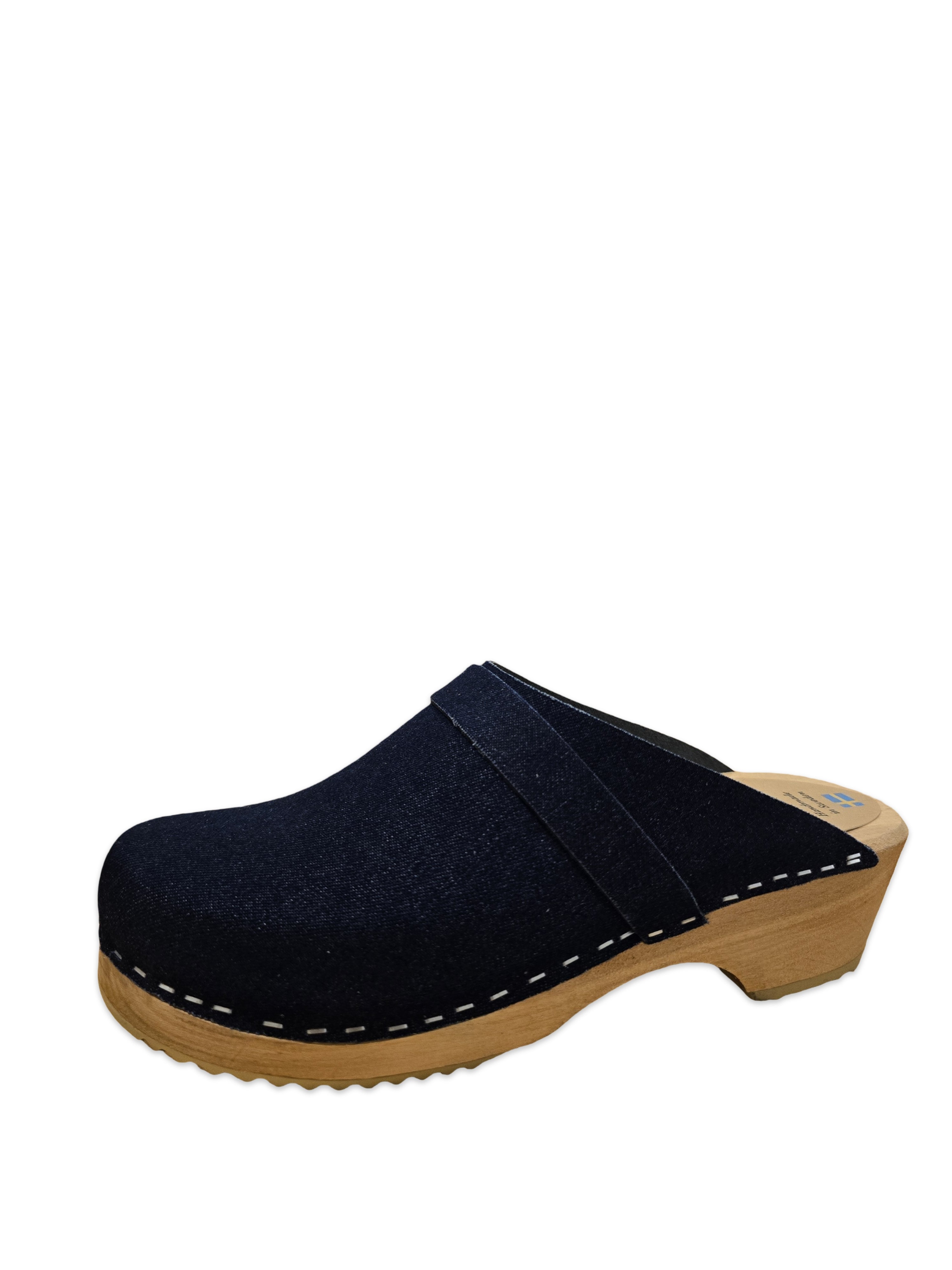 קבקבי עץ ג'ינס מושלם עקב בינוני