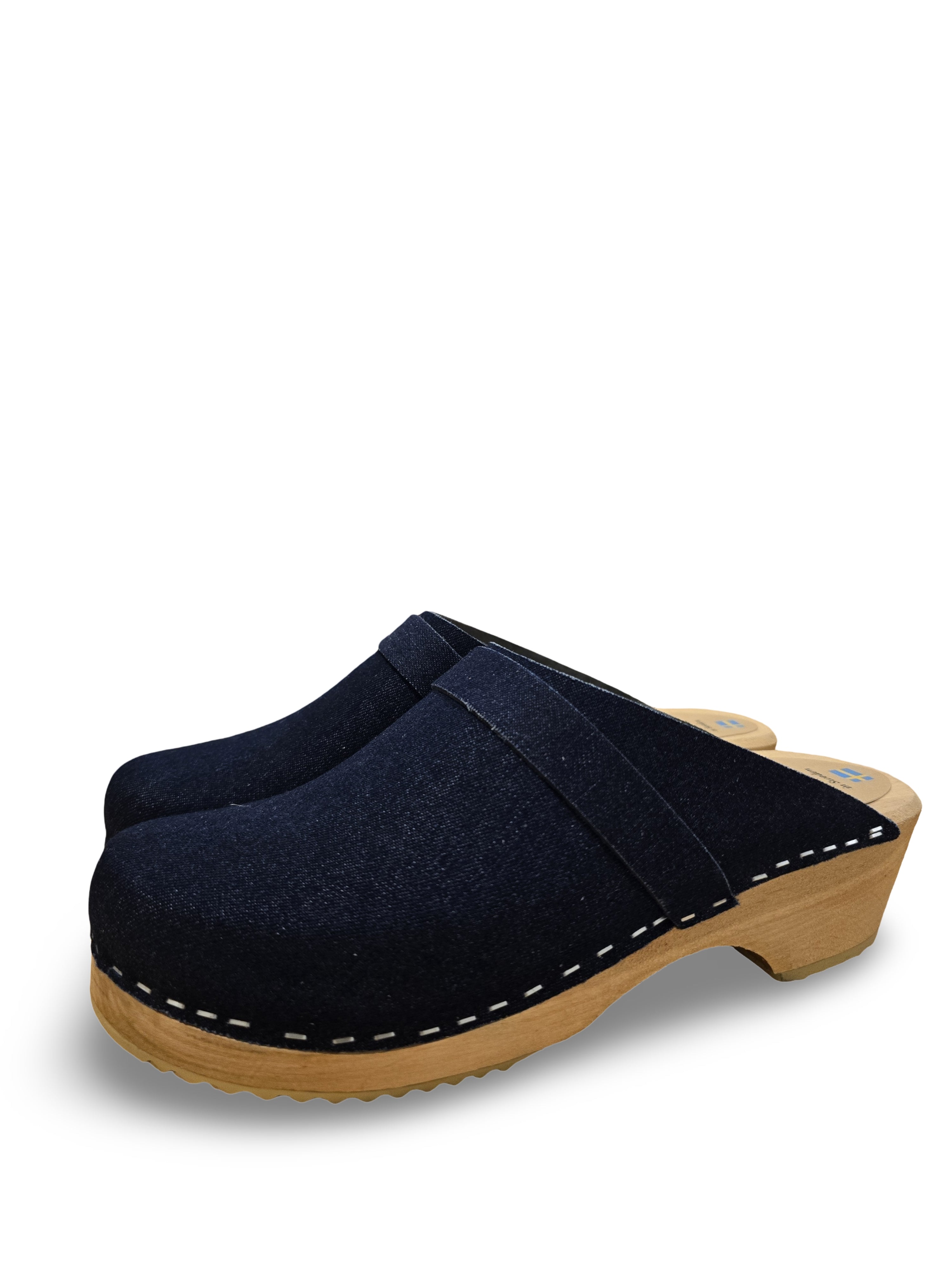 קבקבי עץ ג'ינס מושלם עקב בינוני