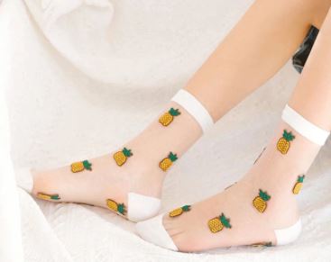 גרביים שקופים עם אננס