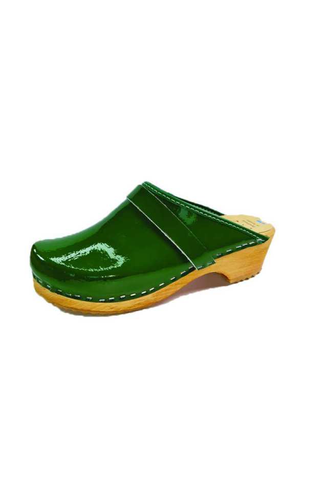 כפכפי עץ רונה כפכף ירוק לק