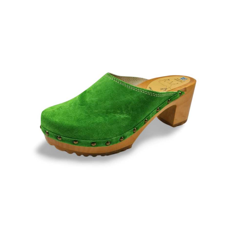 כפכפי עץ רונה מילנה ירוק נובוק