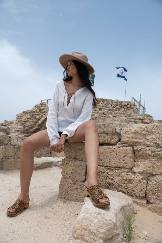 כפכפי עץ רונה פיפ טו נמר