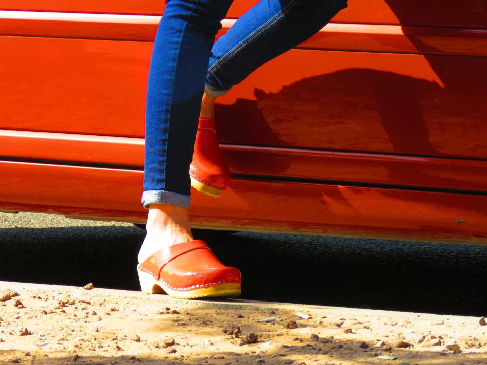 קבקבי עץ כתום לק