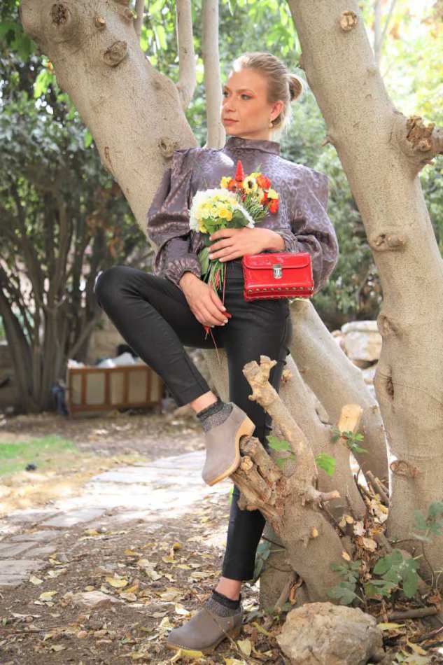 קבקבי עץ רונה סגור דגם קרולינה אפור