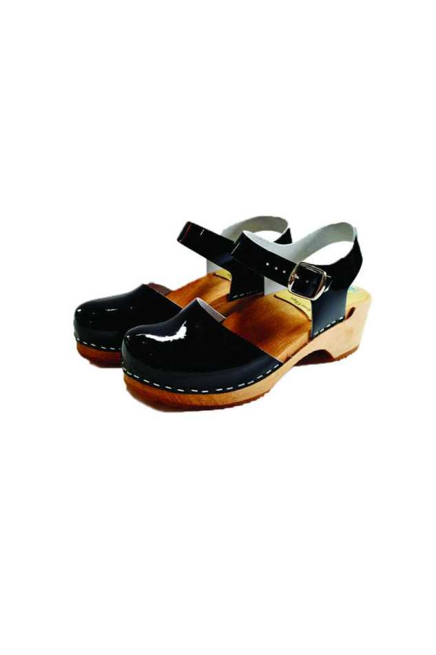 קבקבי בובה שחור לק עקב בינוני