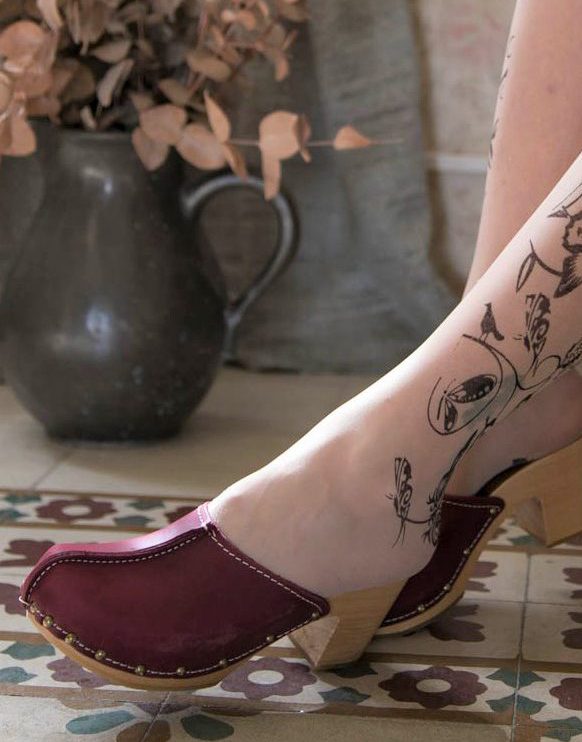 קבקבי עץ דגם אסטלה תפר בורדו