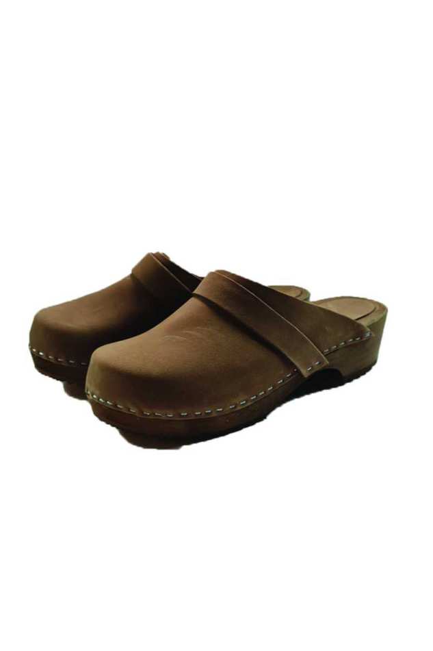 קבקבי עץ חום נובוק עקב נמוך