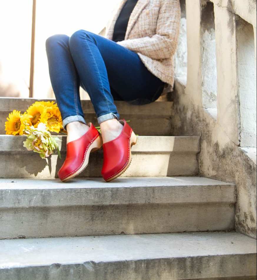 קבקבי עץ קרולינה  אדום מט