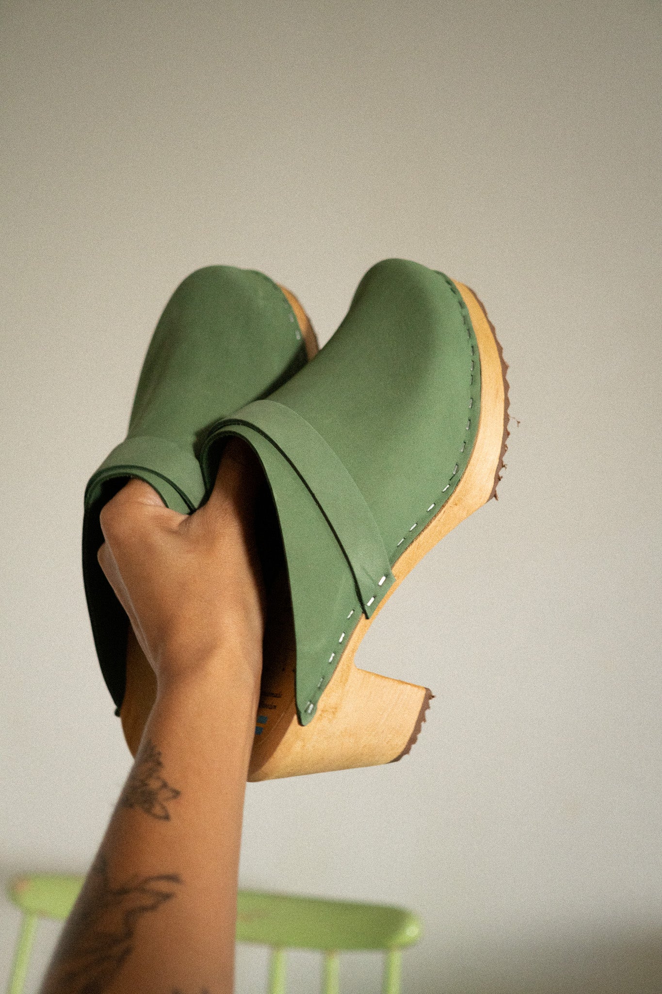 קבקבי עץ רונה ירוק עלה