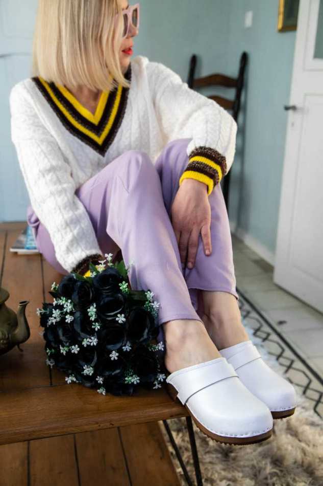 קבקבי עץ רונה צבע לבן