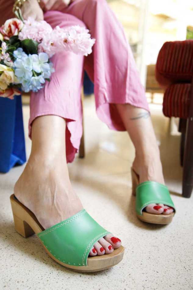 קבקבי עץ דגם קייט ירוק