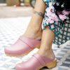 RONA CLOGS קבקבי עץ ורודים